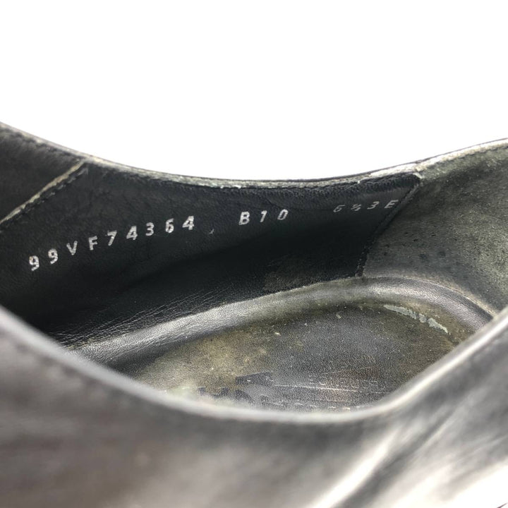 Salvatore Ferragamo straight-tip shoes, made in Italy, size 6 1/2 (3E). Men's 26.5cm genuine leather black type Vintage Second Hand