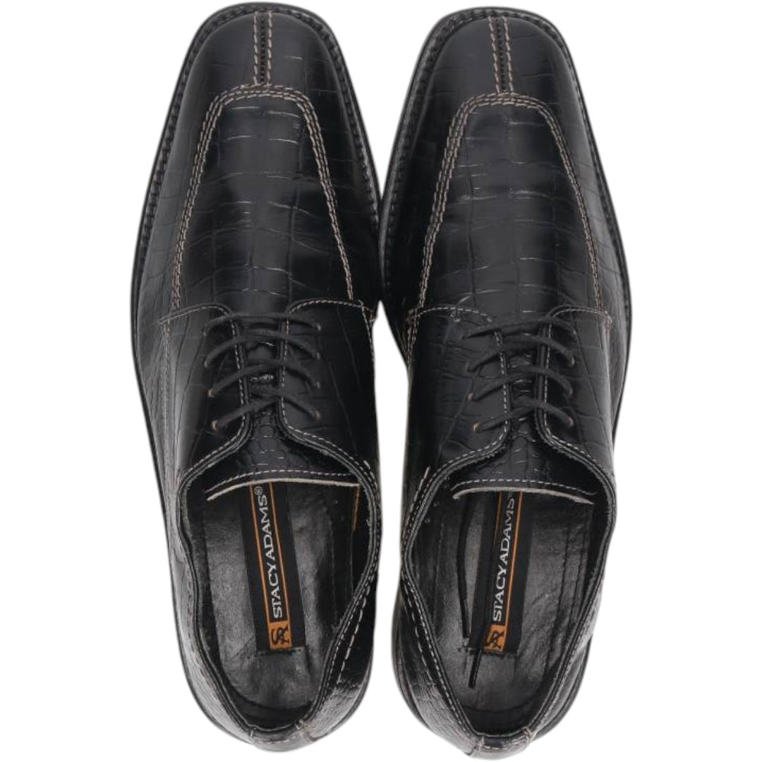 Stacy Adams U-tip shoes, size 8M Men's 26.0cm genuine leather black type Vintage Second Hand