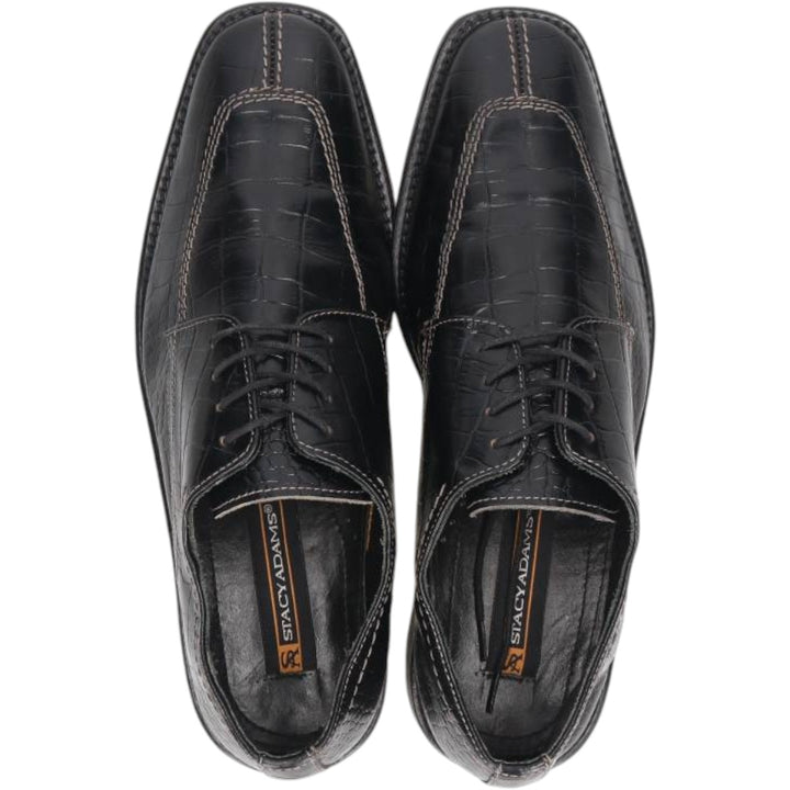 Stacy Adams U-tip shoes, size 8M Men's 26.0cm genuine leather black type Vintage Second Hand