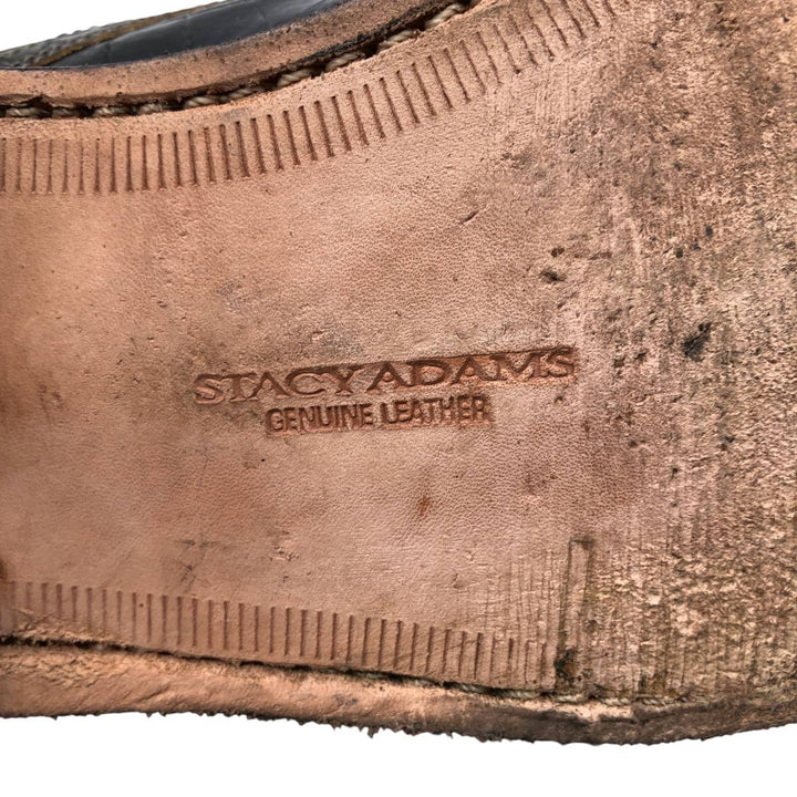Stacy Adams U-tip shoes, size 8M Men's 26.0cm genuine leather black type Vintage Second Hand