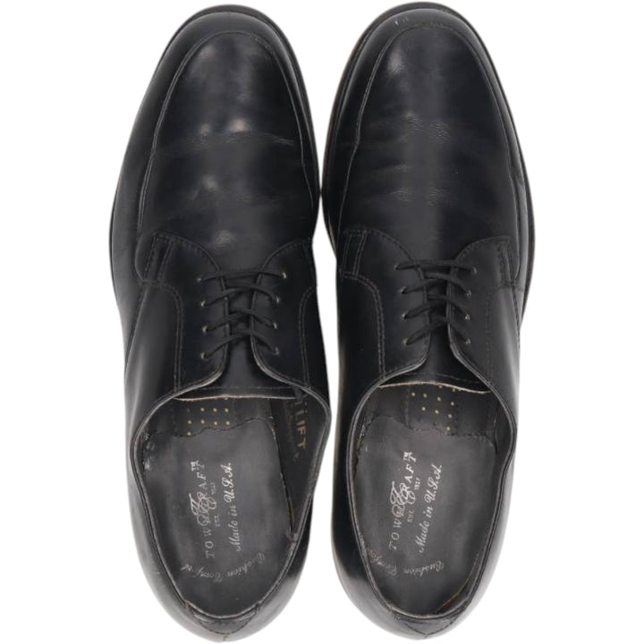 Towncraft U-tip shoes, made in USA, size 9D Men's 27.5cm genuine leather black type Vintage Second Hand