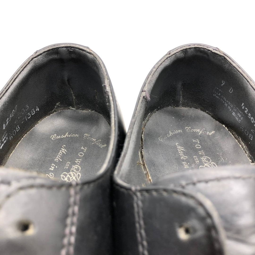 Towncraft U-tip shoes, made in USA, size 9D Men's 27.5cm genuine leather black type Vintage Second Hand