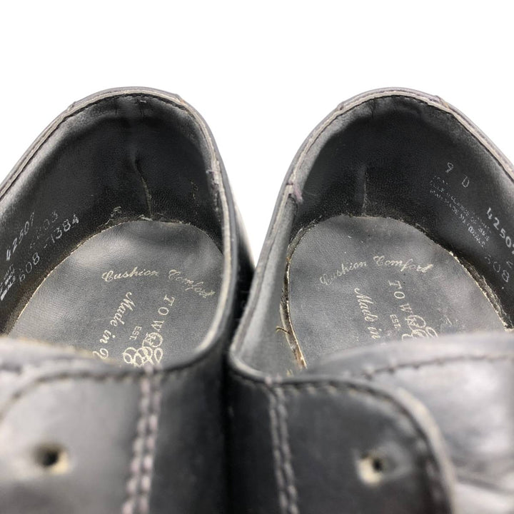 Towncraft U-tip shoes, made in USA, size 9D Men's 27.5cm genuine leather black type Vintage Second Hand