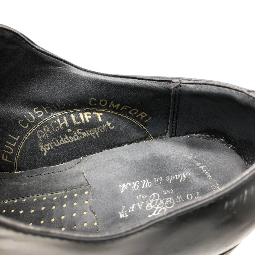Towncraft U-tip shoes, made in USA, size 9D Men's 27.5cm genuine leather black type Vintage Second Hand