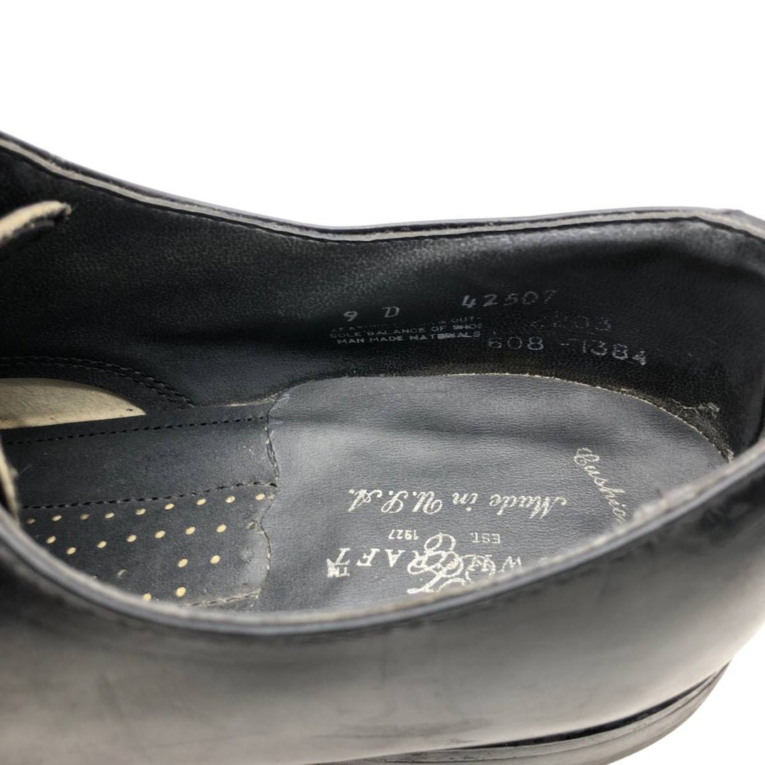 Towncraft U-tip shoes, made in USA, size 9D Men's 27.5cm genuine leather black type Vintage Second Hand