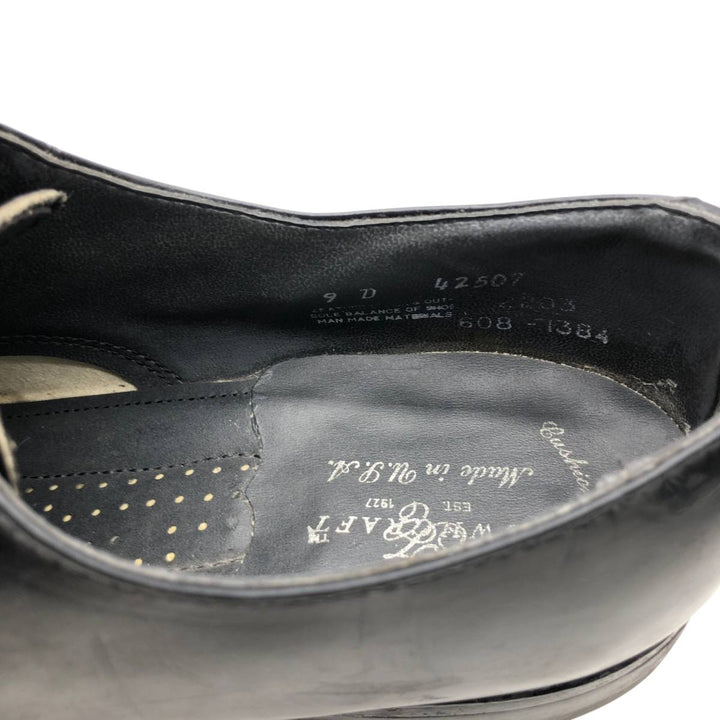 Towncraft U-tip shoes, made in USA, size 9D Men's 27.5cm genuine leather black type Vintage Second Hand