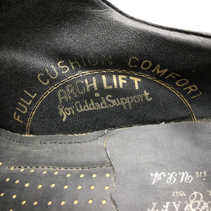 Towncraft U-tip shoes, made in USA, size 9D Men's 27.5cm genuine leather black type Vintage Second Hand
