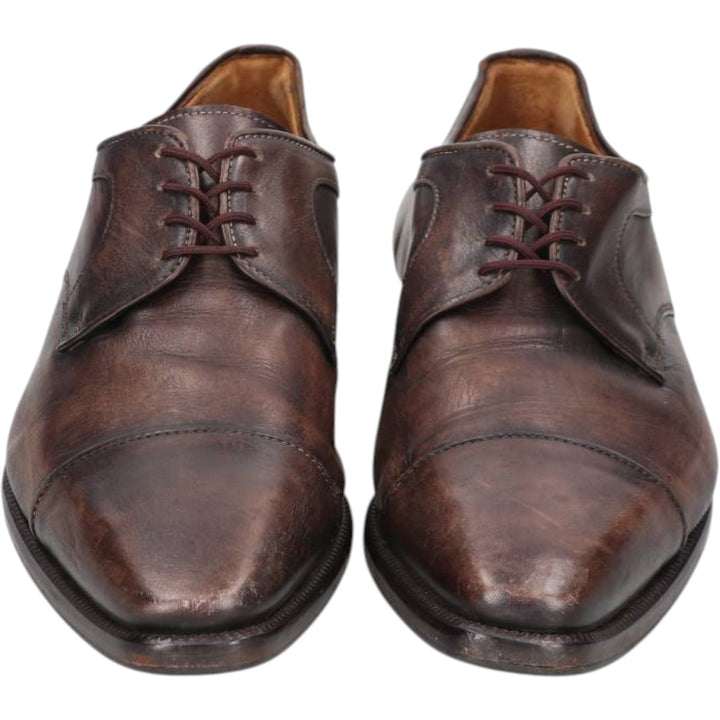FRANCESCO BENIGNO Straight-tip shoes, Made in Italy, Size 8 Men's 26.5cm genuine leather brown type Vintage Second Hand