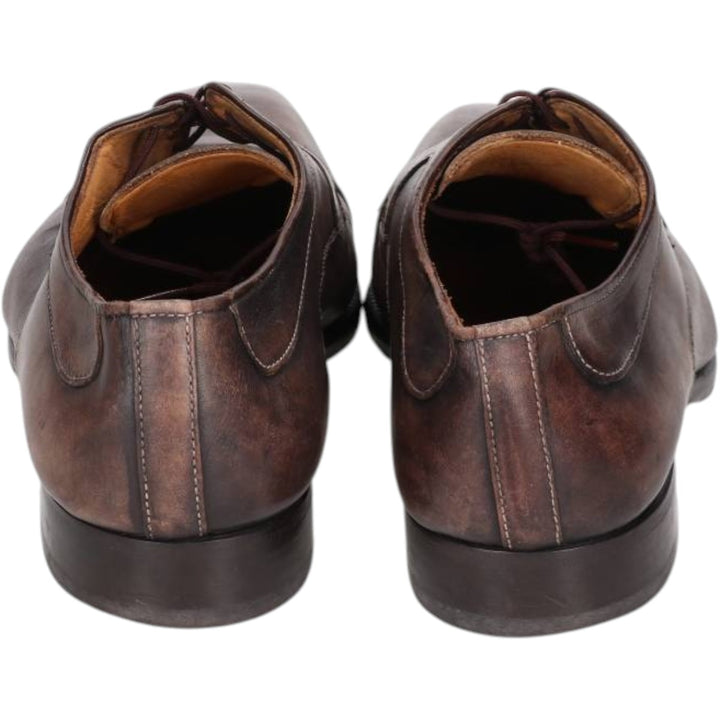 FRANCESCO BENIGNO Straight-tip shoes, Made in Italy, Size 8 Men's 26.5cm genuine leather brown type Vintage Second Hand