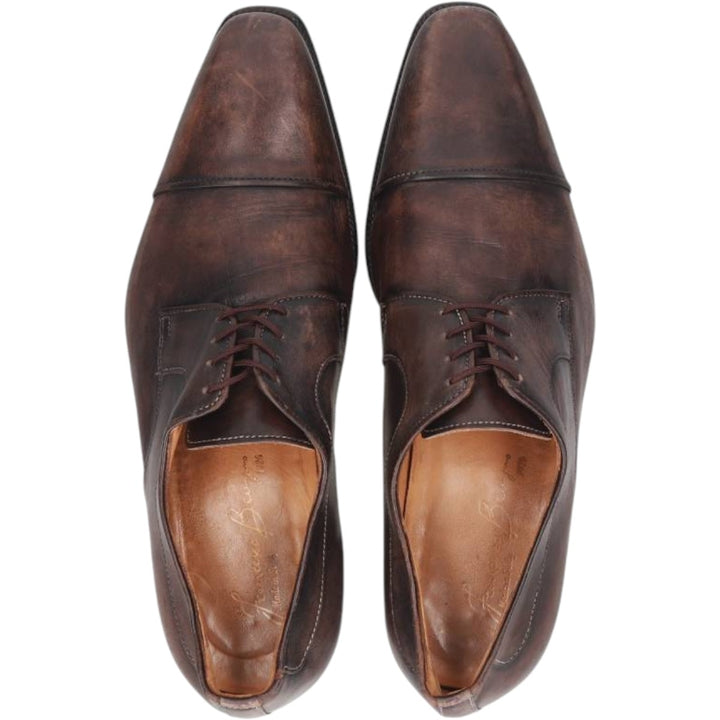 FRANCESCO BENIGNO Straight-tip shoes, Made in Italy, Size 8 Men's 26.5cm genuine leather brown type Vintage Second Hand