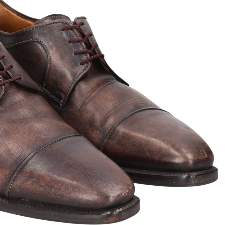 FRANCESCO BENIGNO Straight-tip shoes, Made in Italy, Size 8 Men's 26.5cm genuine leather brown type Vintage Second Hand