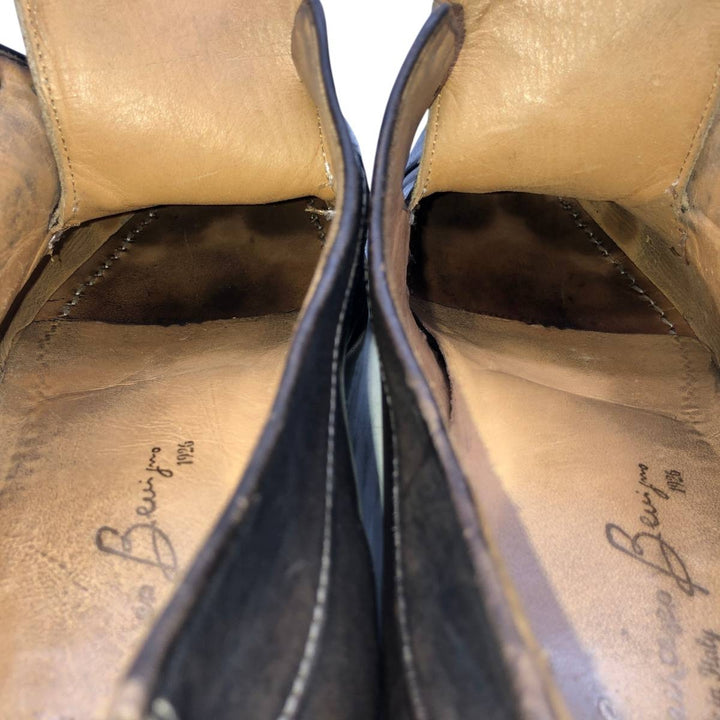 FRANCESCO BENIGNO Straight-tip shoes, Made in Italy, Size 8 Men's 26.5cm genuine leather brown type Vintage Second Hand