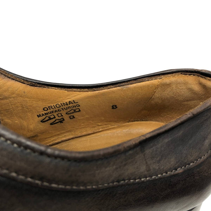 FRANCESCO BENIGNO Straight-tip shoes, Made in Italy, Size 8 Men's 26.5cm genuine leather brown type Vintage Second Hand