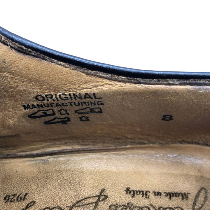 FRANCESCO BENIGNO Straight-tip shoes, Made in Italy, Size 8 Men's 26.5cm genuine leather brown type Vintage Second Hand