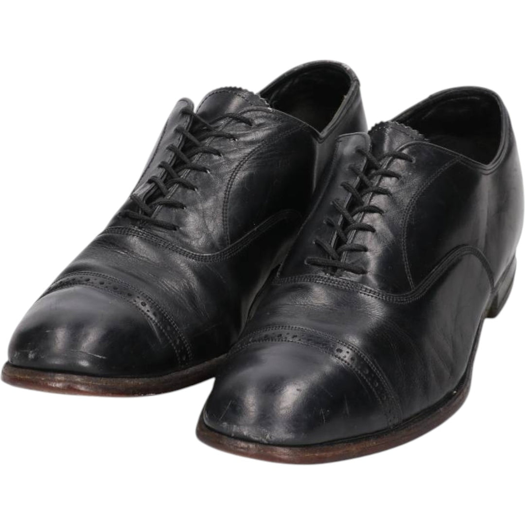 Florsheim Penfield Straight Tip Shoes, Size 10 C Men's 28.0cm unclear black type Vintage Second Hand