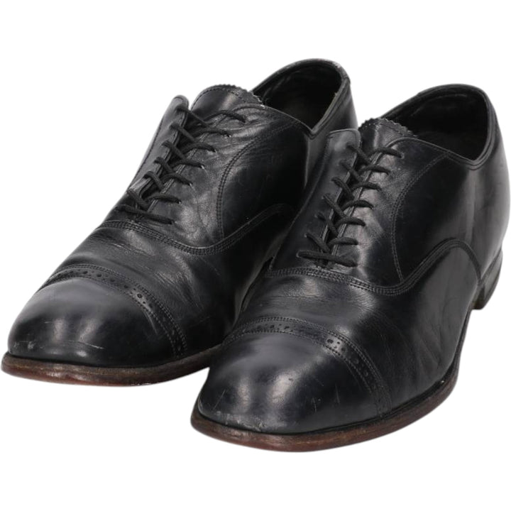 Florsheim Penfield Straight Tip Shoes, Size 10 C Men's 28.0cm unclear black type Vintage Second Hand