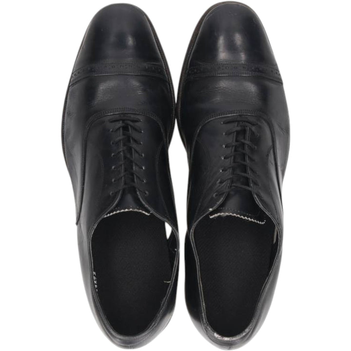 Florsheim Penfield Straight Tip Shoes, Size 10 C Men's 28.0cm unclear black type Vintage Second Hand