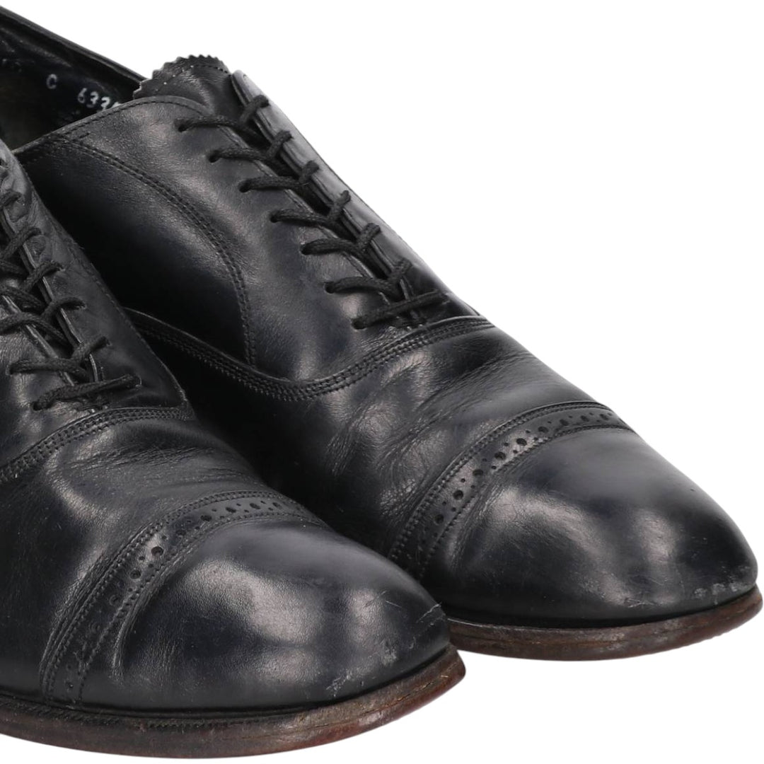 Florsheim Penfield Straight Tip Shoes, Size 10 C Men's 28.0cm unclear black type Vintage Second Hand