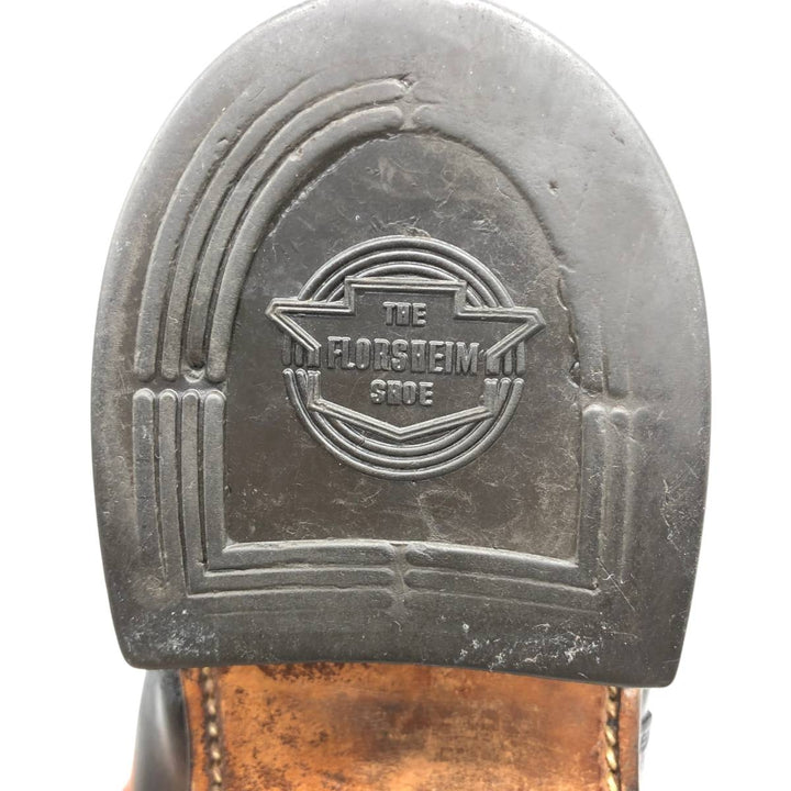 Florsheim Penfield Straight Tip Shoes, Size 10 C Men's 28.0cm unclear black type Vintage Second Hand