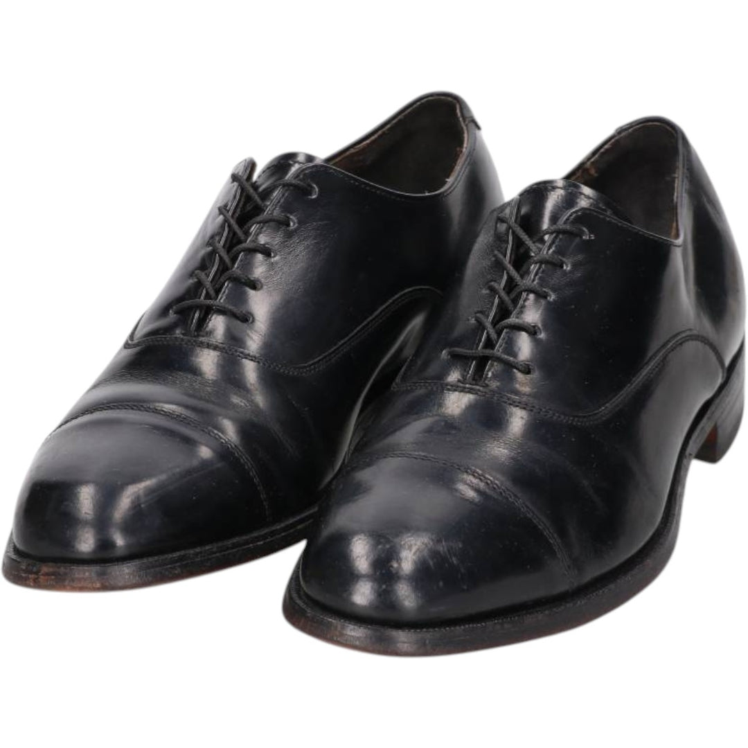 Bostonian Straight Tip Shoes, Made in USA Men's 26.5cm unclear black type Vintage Second Hand