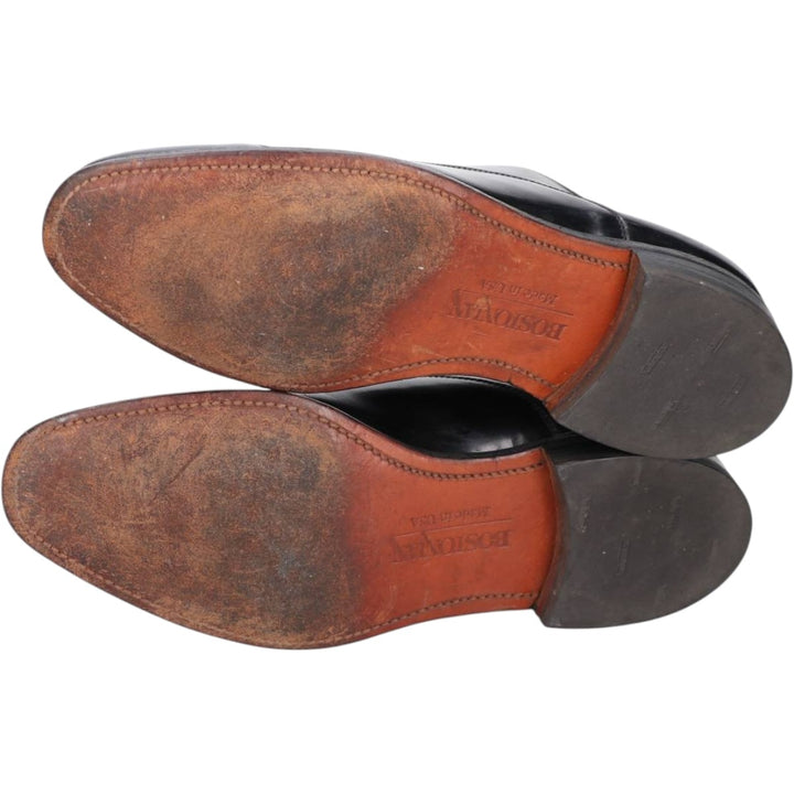 Bostonian Straight Tip Shoes, Made in USA Men's 26.5cm unclear black type Vintage Second Hand