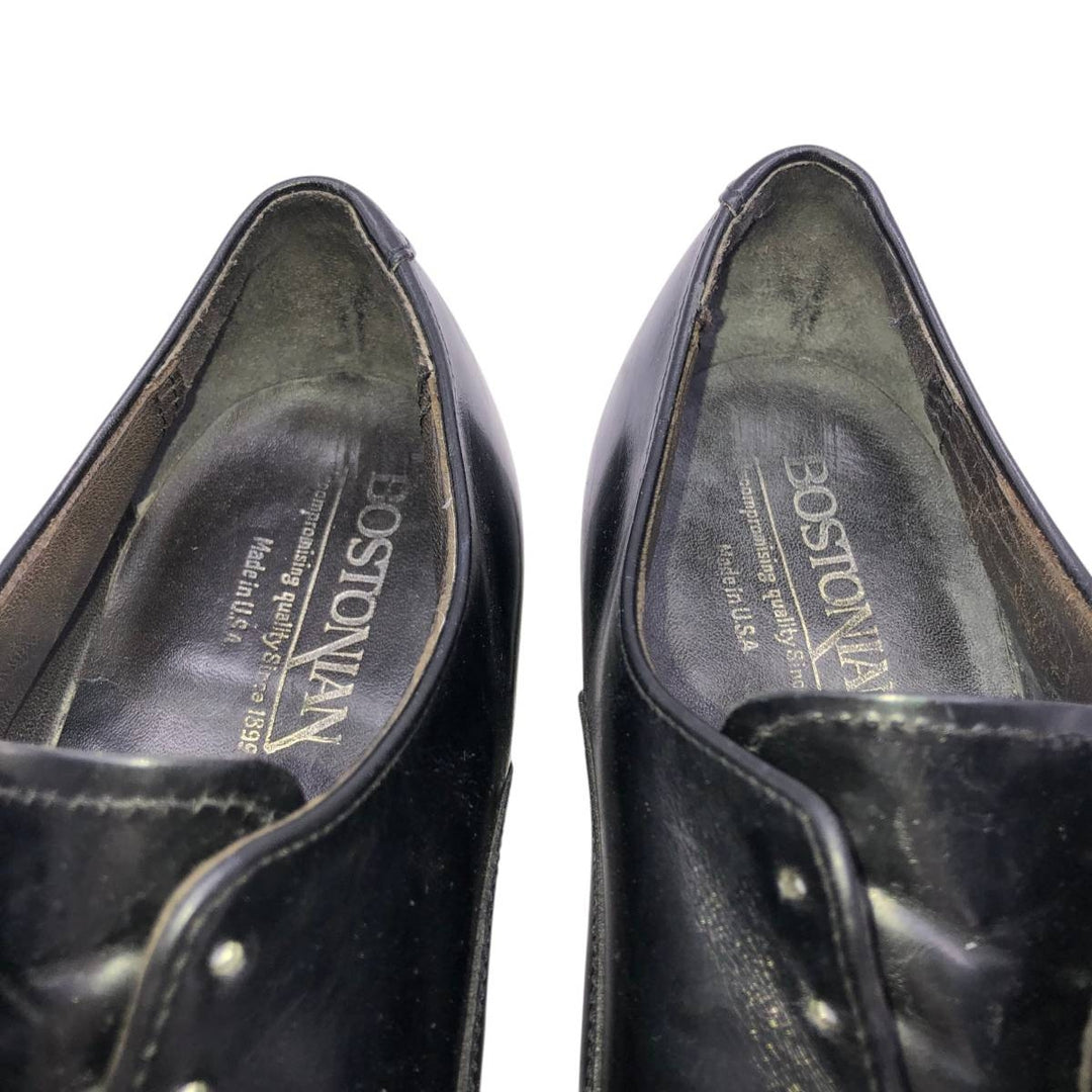 Bostonian Straight Tip Shoes, Made in USA Men's 26.5cm unclear black type Vintage Second Hand
