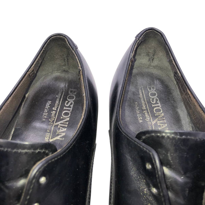 Bostonian Straight Tip Shoes, Made in USA Men's 26.5cm unclear black type Vintage Second Hand
