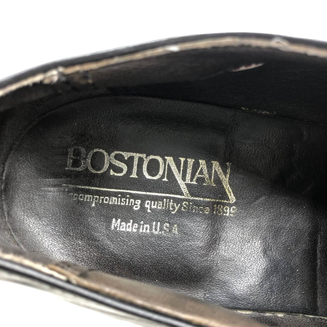 Bostonian Straight Tip Shoes, Made in USA Men's 26.5cm unclear black type Vintage Second Hand
