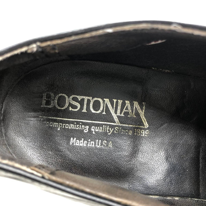Bostonian Straight Tip Shoes, Made in USA Men's 26.5cm unclear black type Vintage Second Hand