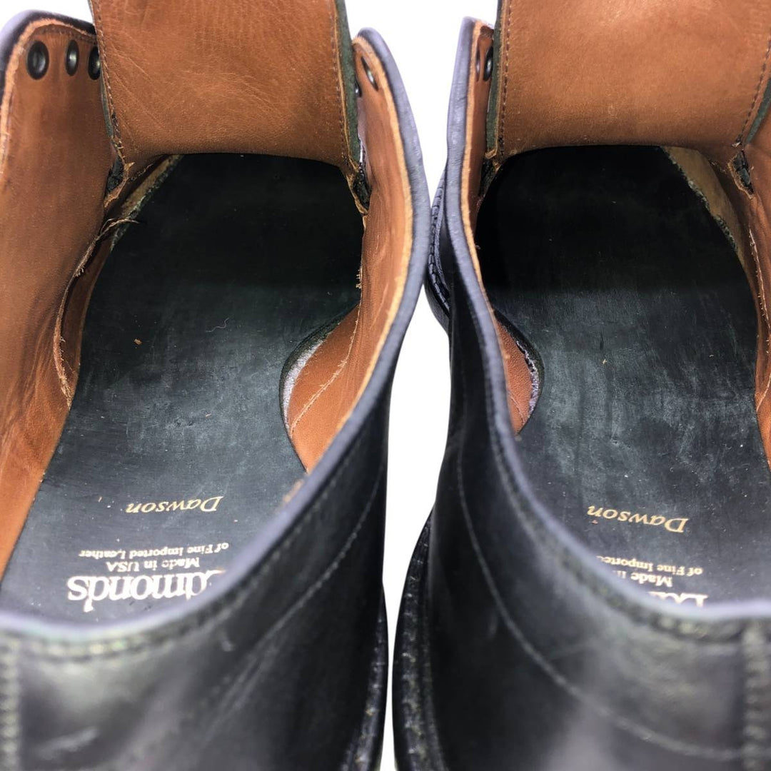 Allen Edmonds Dawson Swirl Moccasin Shoes, Made in USA, Size 9 1/2 D Men's 27.5cm genuine leather black type Vintage Second Hand
