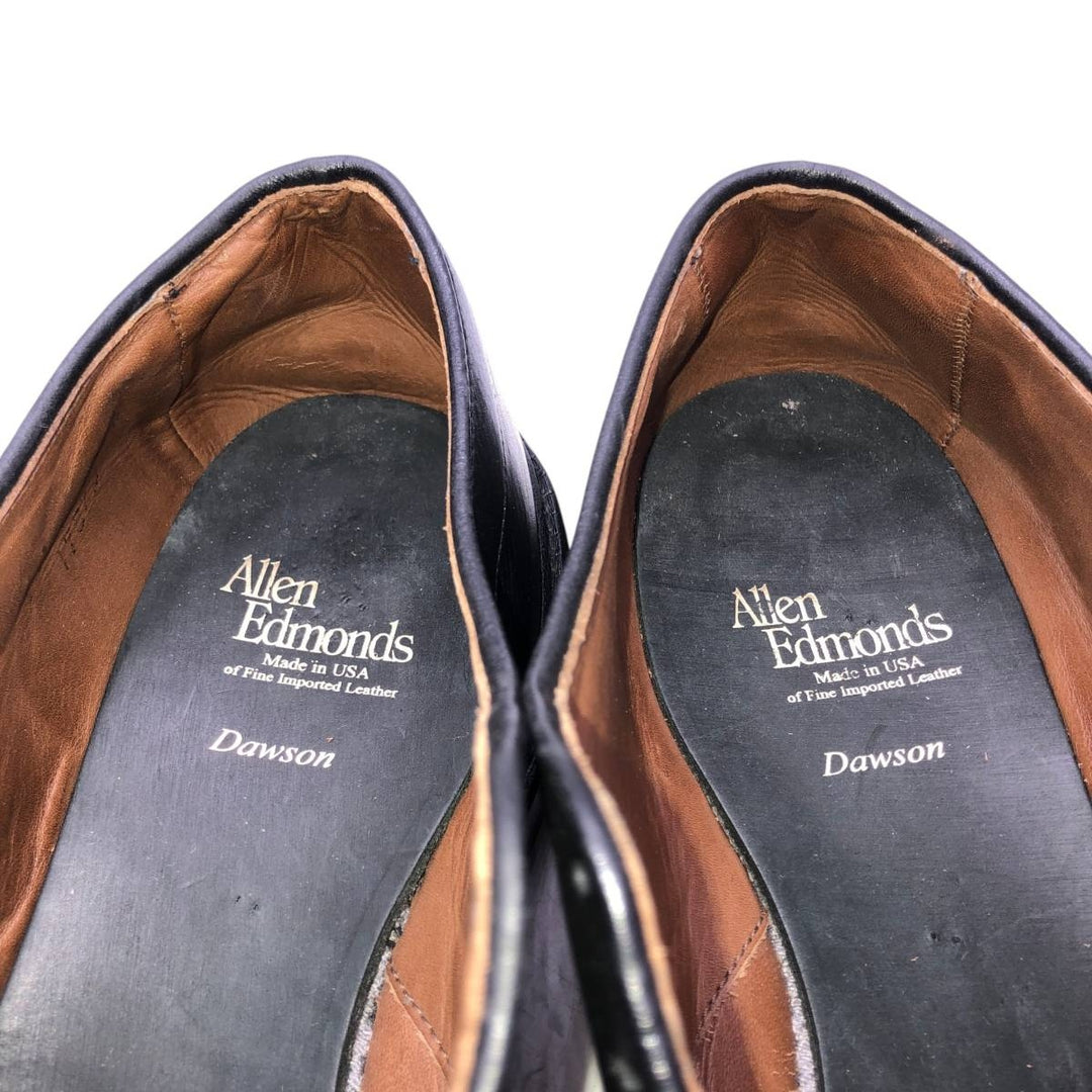 Allen Edmonds Dawson Swirl Moccasin Shoes, Made in USA, Size 9 1/2 D Men's 27.5cm genuine leather black type Vintage Second Hand