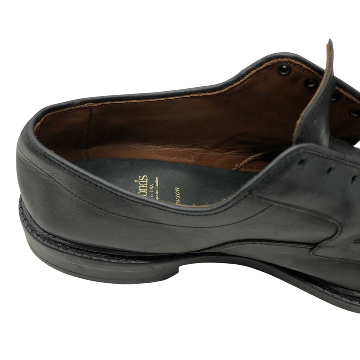 Allen Edmonds Dawson Swirl Moccasin Shoes, Made in USA, Size 9 1/2 D Men's 27.5cm genuine leather black type Vintage Second Hand