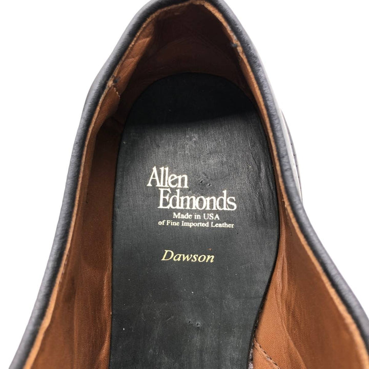 Allen Edmonds Dawson Swirl Moccasin Shoes, Made in USA, Size 9 1/2 D Men's 27.5cm genuine leather black type Vintage Second Hand