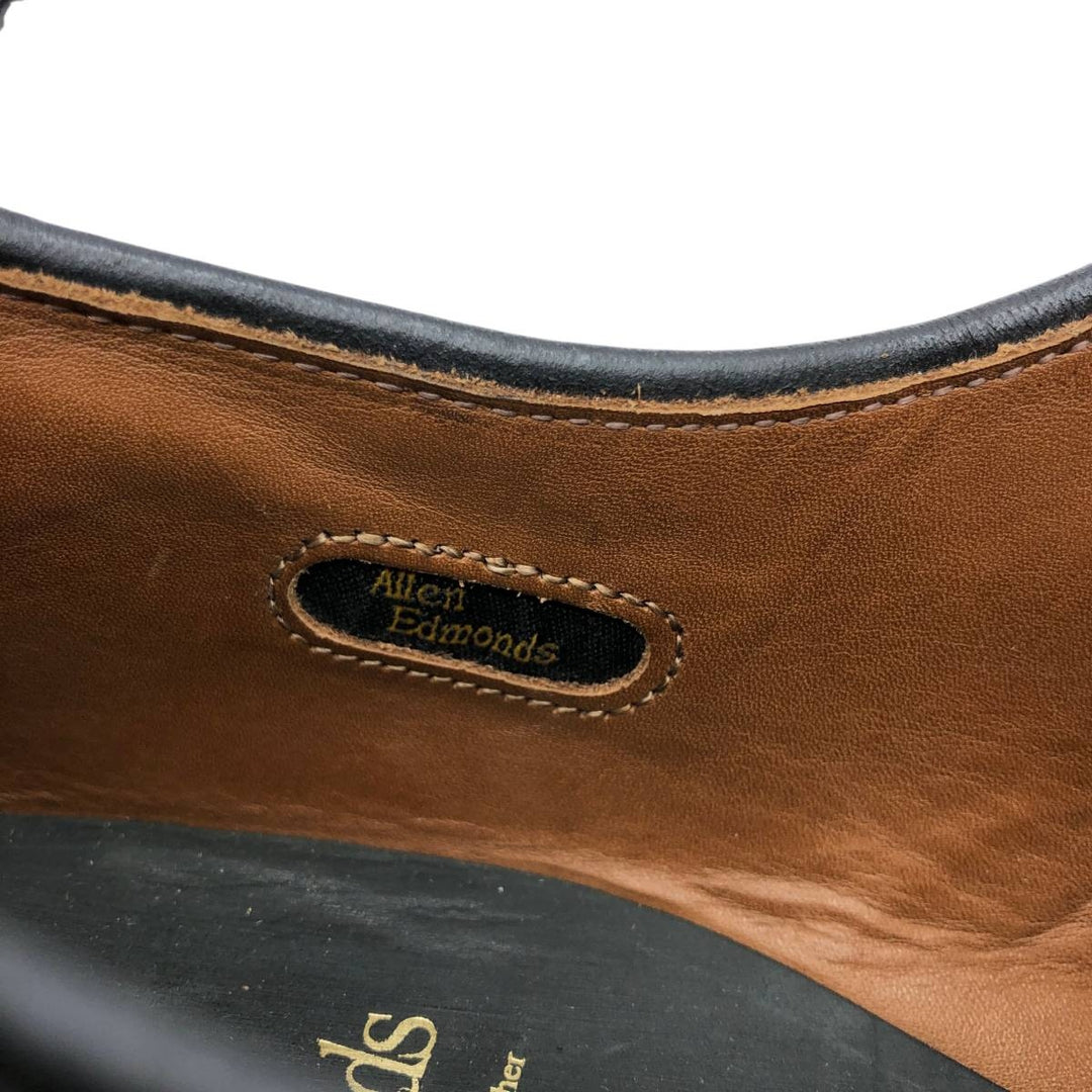Allen Edmonds Dawson Swirl Moccasin Shoes, Made in USA, Size 9 1/2 D Men's 27.5cm genuine leather black type Vintage Second Hand