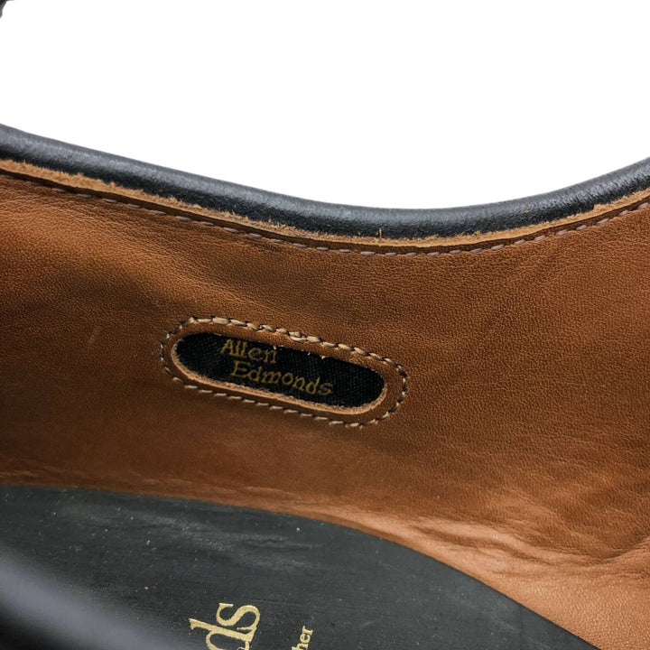 Allen Edmonds Dawson Swirl Moccasin Shoes, Made in USA, Size 9 1/2 D Men's 27.5cm genuine leather black type Vintage Second Hand