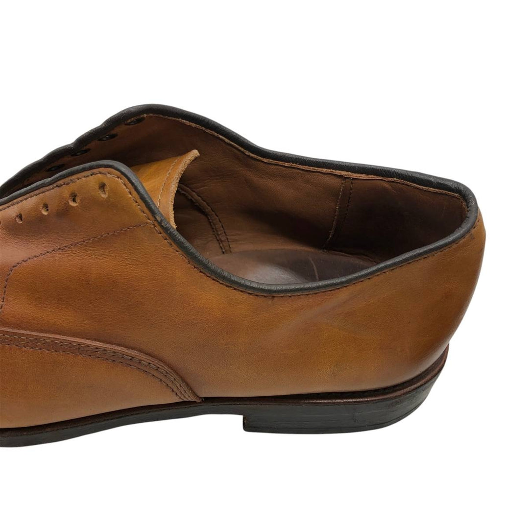 Allen Edmonds Fifth Avenue Semi-Brogue Straight Tip Shoes, Made in USA, Size 9 Men's 27.0cm genuine leather brown type Vintage Second Hand