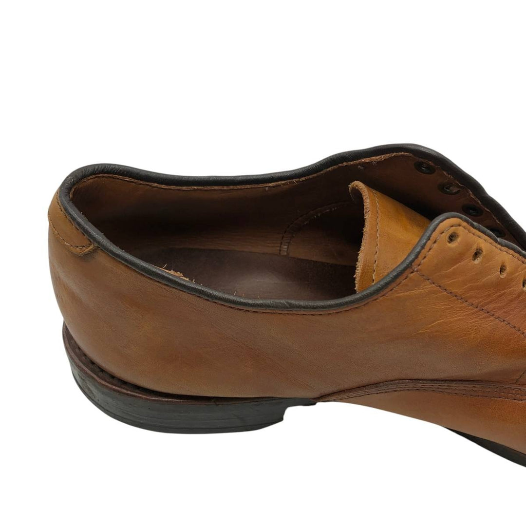 Allen Edmonds Fifth Avenue Semi-Brogue Straight Tip Shoes, Made in USA, Size 9 Men's 27.0cm genuine leather brown type Vintage Second Hand