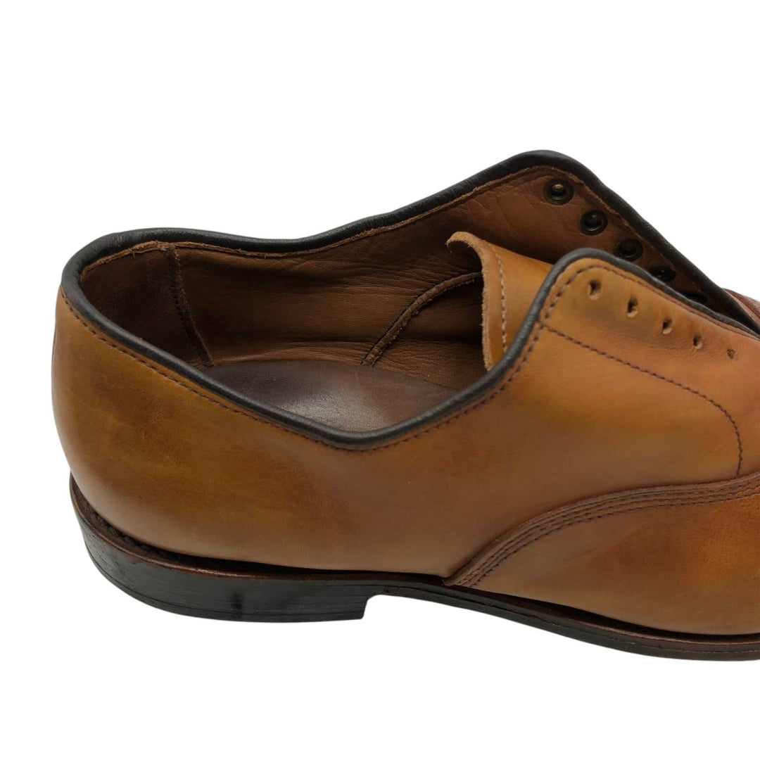 Allen Edmonds Fifth Avenue Semi-Brogue Straight Tip Shoes, Made in USA, Size 9 Men's 27.0cm genuine leather brown type Vintage Second Hand