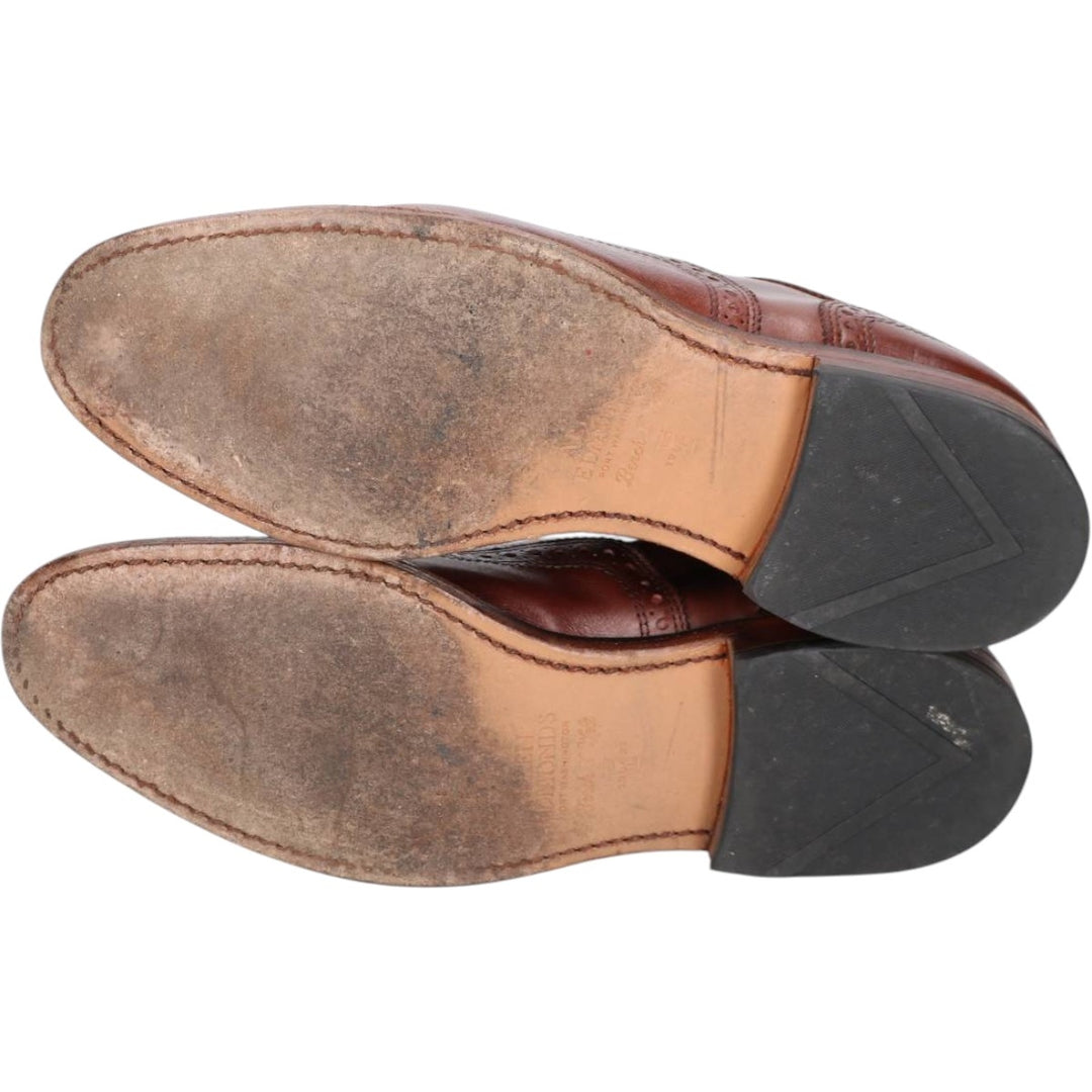 Allen Edmonds Strand Semi-Brogue Straight Tip Shoes, Size 7 1/2 Men's 25.5cm unclear brown type Vintage Second Hand