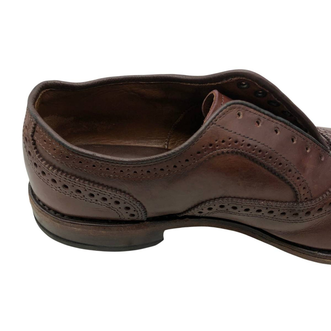 Allen Edmonds Strand Semi-Brogue Straight Tip Shoes, Size 7 1/2 Men's 25.5cm unclear brown type Vintage Second Hand