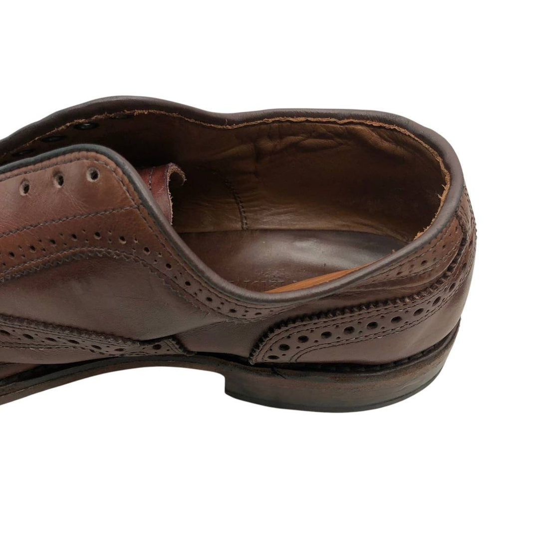 Allen Edmonds Strand Semi-Brogue Straight Tip Shoes, Size 7 1/2 Men's 25.5cm unclear brown type Vintage Second Hand