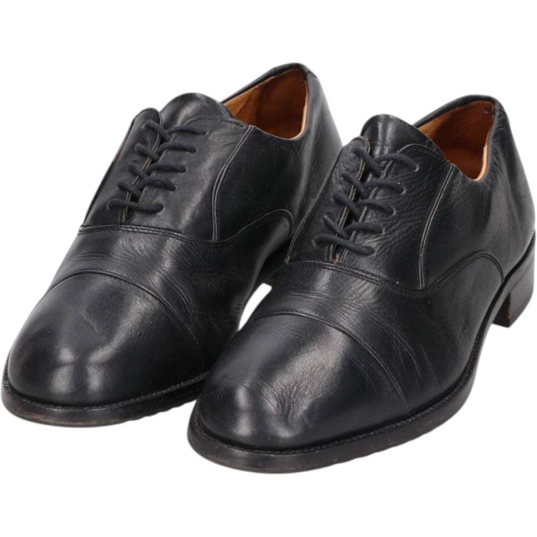 Grenson straight-tip shoes, made in England, size 7.5 E Men's 25.5cm unclear black type Vintage Second Hand