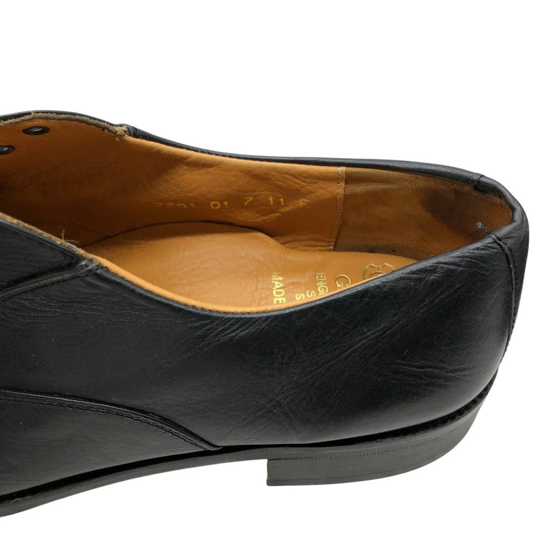 Grenson straight-tip shoes, made in England, size 7.5 E Men's 25.5cm unclear black type Vintage Second Hand