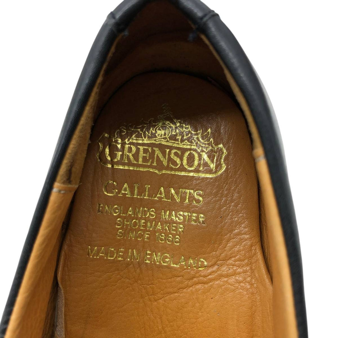 Grenson straight-tip shoes, made in England, size 7.5 E Men's 25.5cm unclear black type Vintage Second Hand