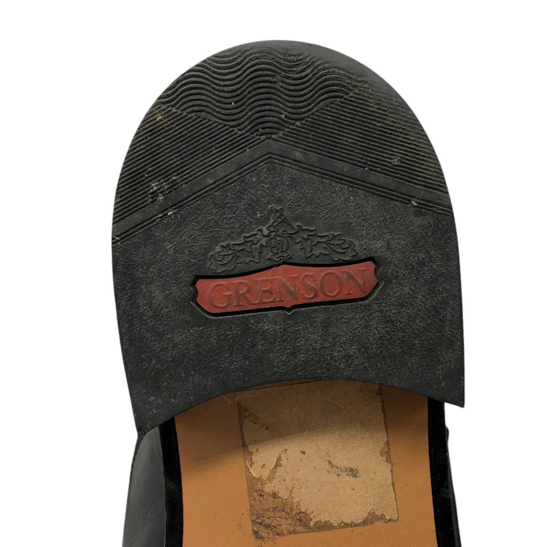 Grenson straight-tip shoes, made in England, size 7.5 E Men's 25.5cm unclear black type Vintage Second Hand