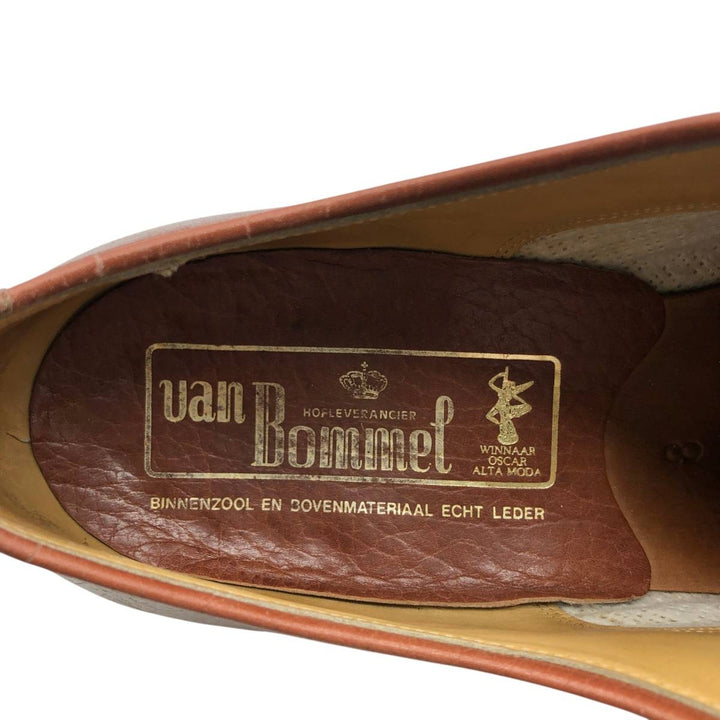 Van Bommel U-tip shoes, size 8 Men's 26.0cm genuine leather red type reddish brown Vintage Second Hand