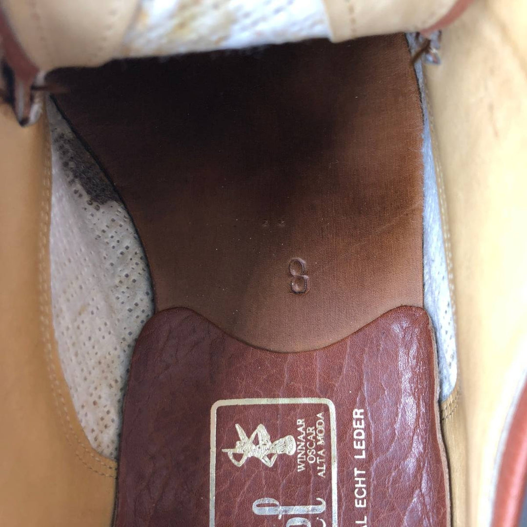 Van Bommel U-tip shoes, size 8 Men's 26.0cm genuine leather red type reddish brown Vintage Second Hand