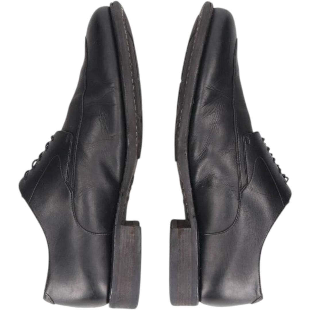 Paraboot ROUSSEAU U-tip shoes, made in France, size 7 1/2 Men's 25.5cm genuine leather black type Vintage Second Hand