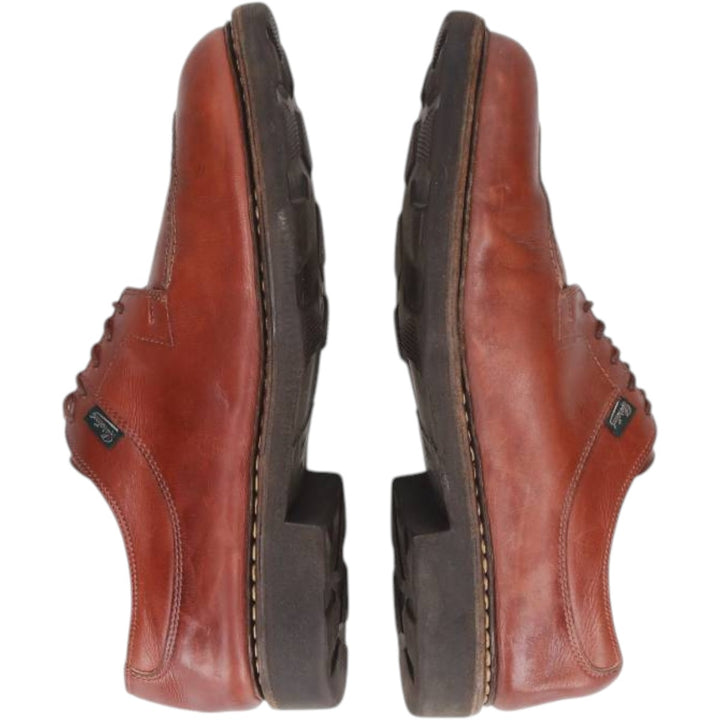 Paraboot Griff II U-tip shoes, made in France, size 8R Men's 26.5cm genuine leather brown type Vintage Second Hand