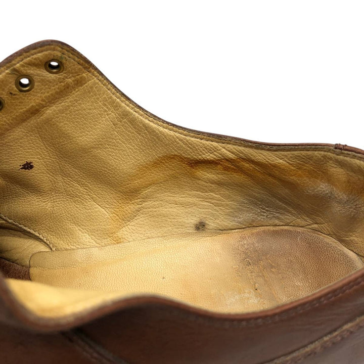 Paraboot Griff II U-tip shoes, made in France, size 8R Men's 26.5cm genuine leather brown type Vintage Second Hand